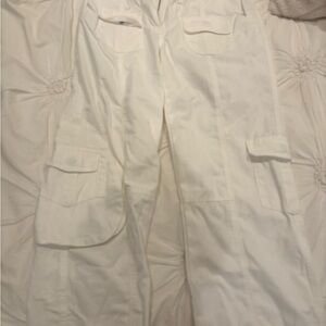 Brandy Melville Cream Cargo Pants